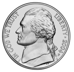 Photograph of a U.S. nickel