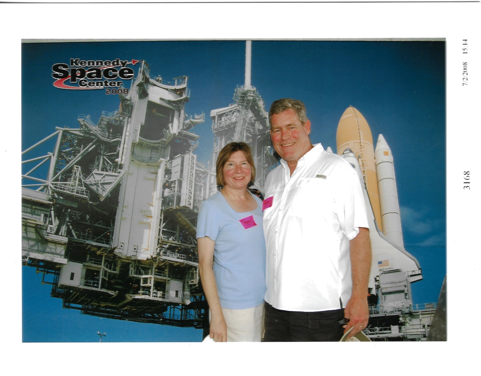 Betty and David at a space center