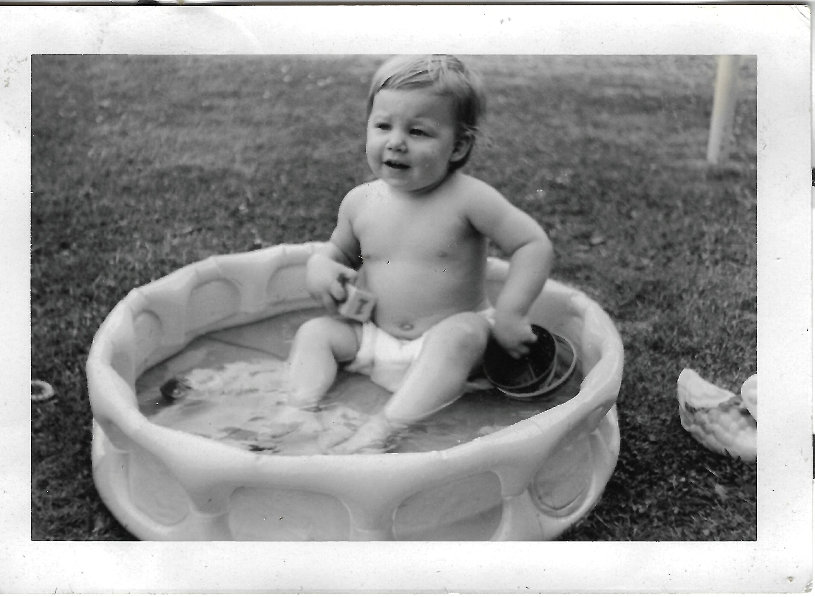 Betty in a small pool at Long Branch, July 6, 1952.