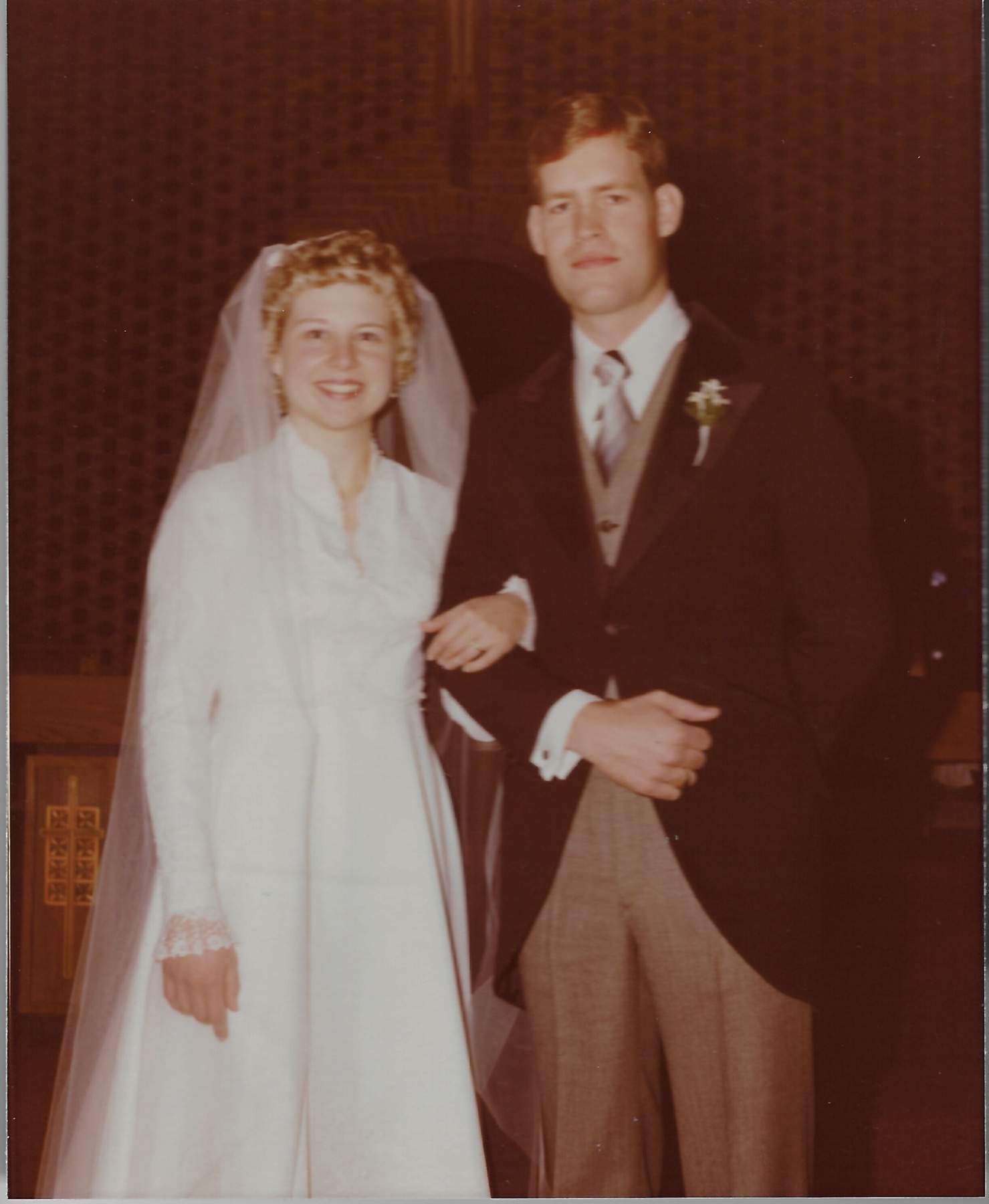 Betty and Dave on their wedding day
