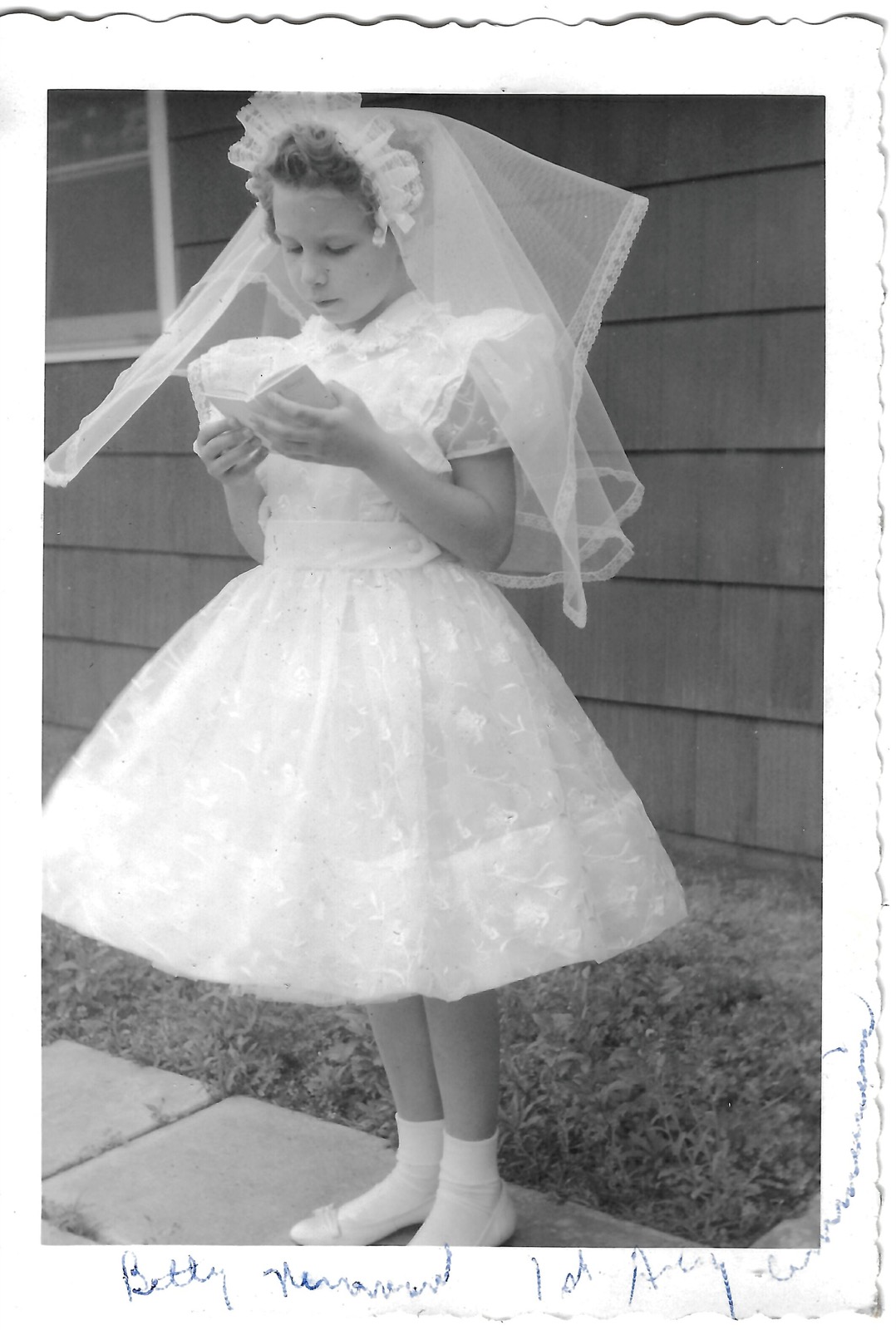 Betty at her First Holy Communion