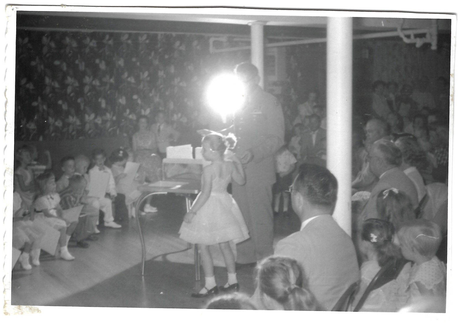 Betty at an indoor gathering