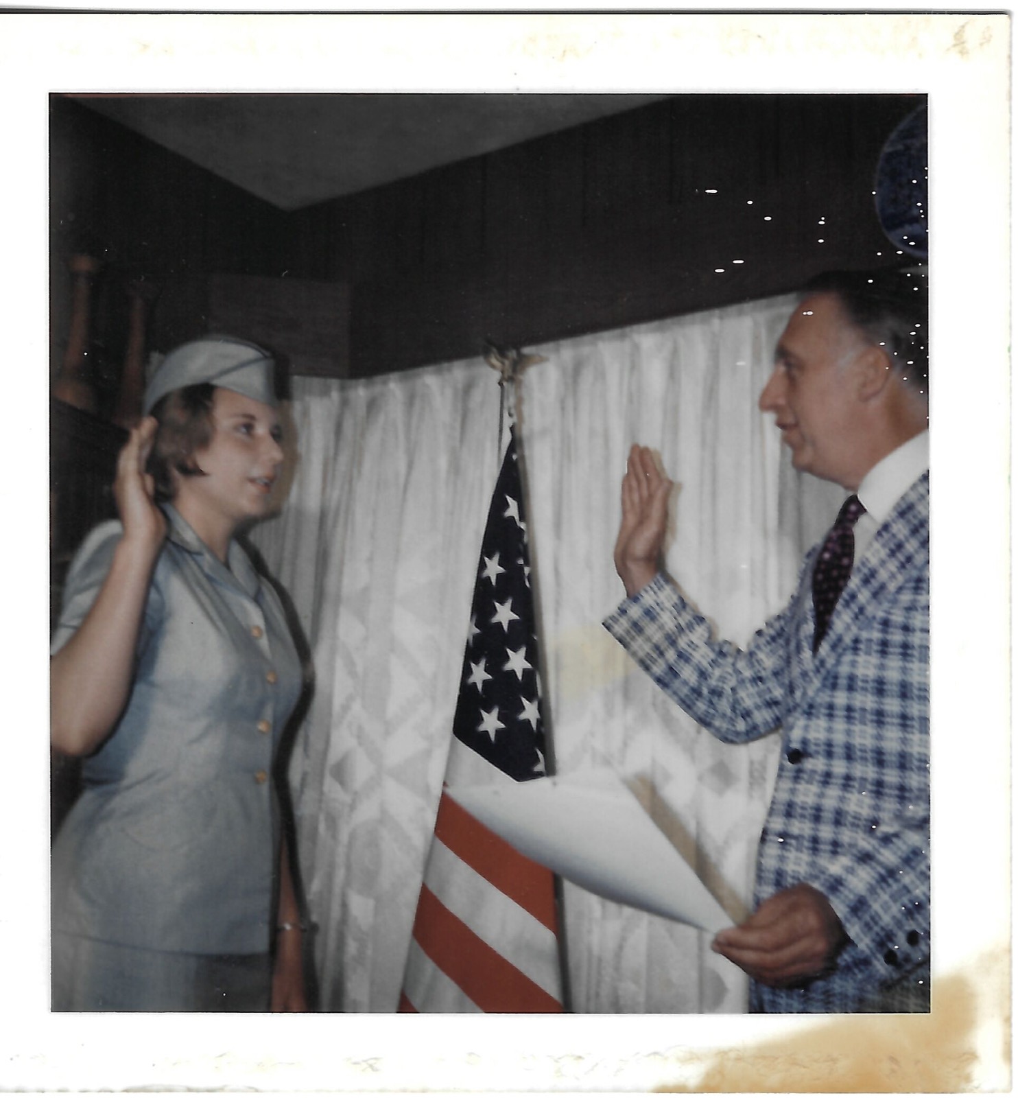 Betty at a commissioning ceremony