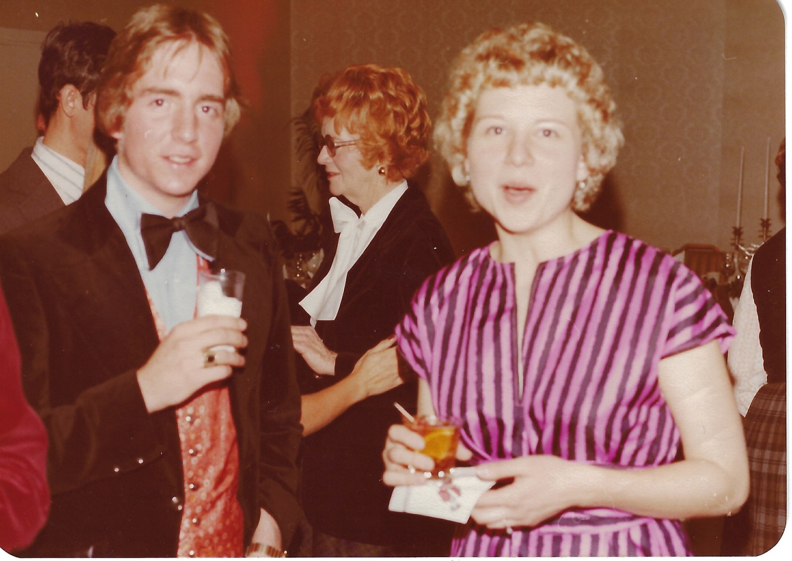 Betty and Bill at an indoor gathering