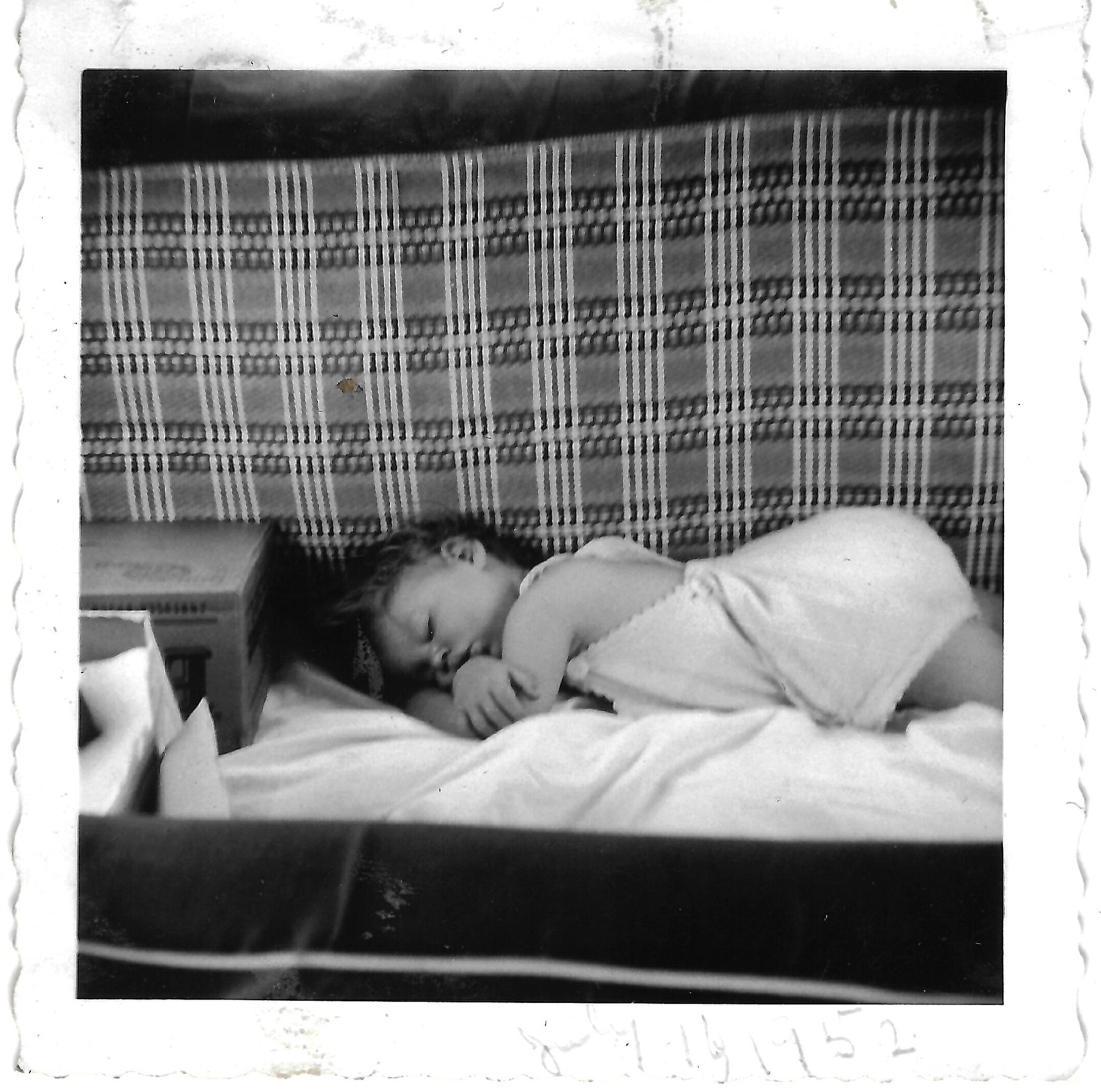 Betty napping as a child