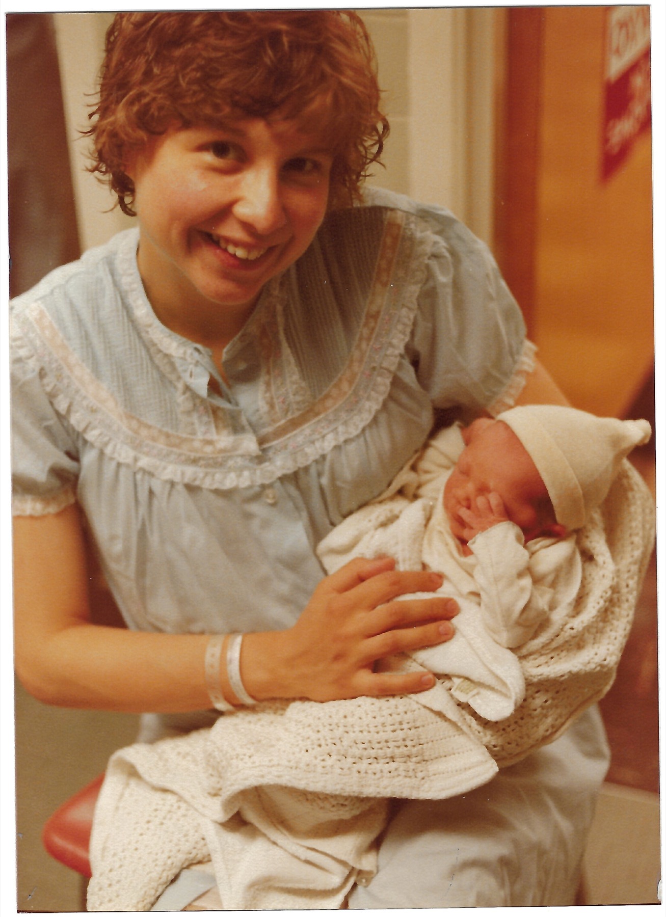 Betty holding newborn Eileen