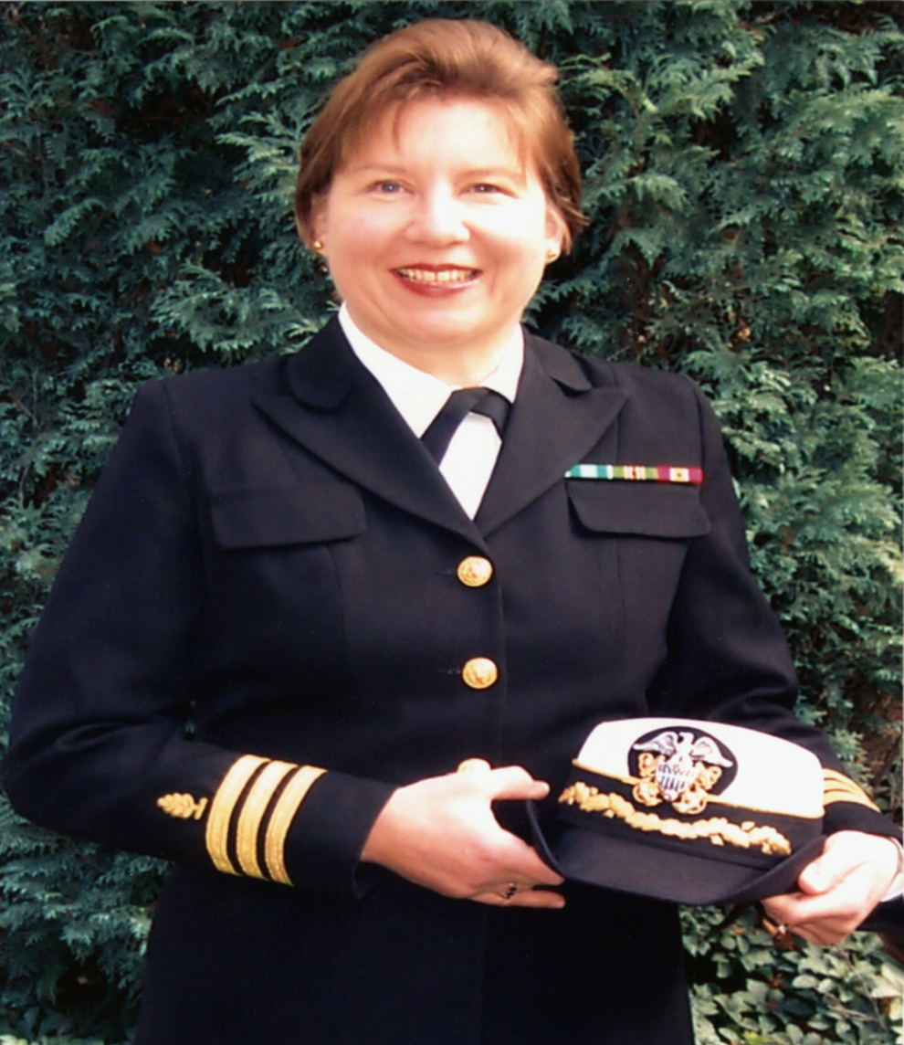 Elizabeth “Betty” Jean Emison in U.S. Navy uniform