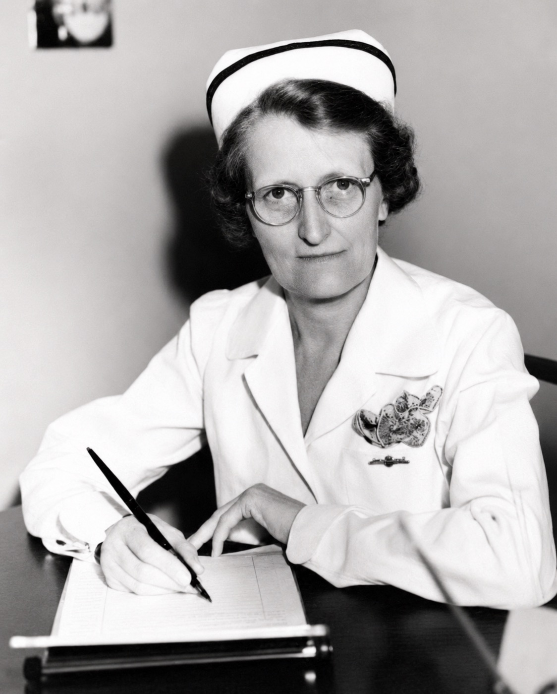 Clara Bertha Kennepohl Sullivan in a nurse uniform