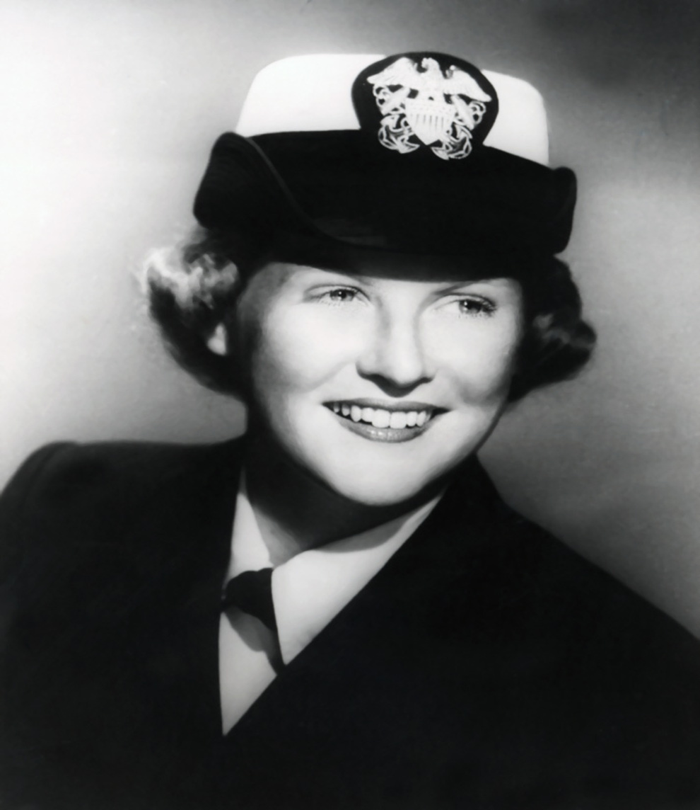 Virginia Elizabeth Smith in U.S. Navy uniform